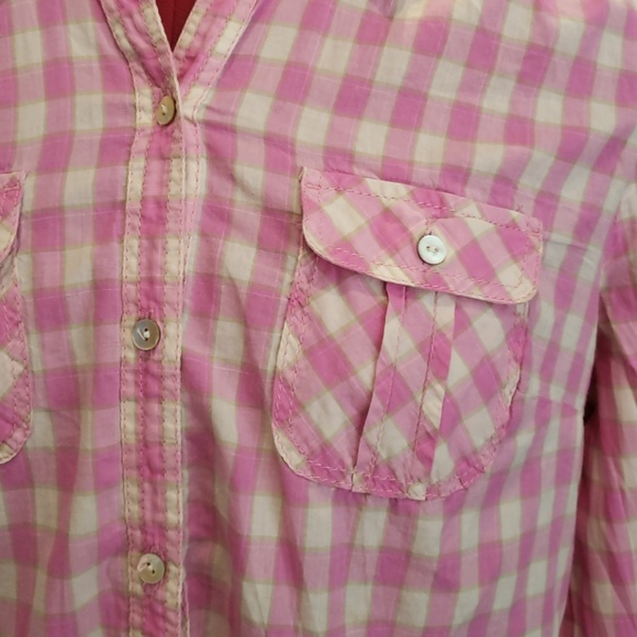 A Pink Checkered Long-Sleeved Shirt - Picture 4 of 4